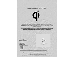 注冊(cè)證明書QI-ID 22514